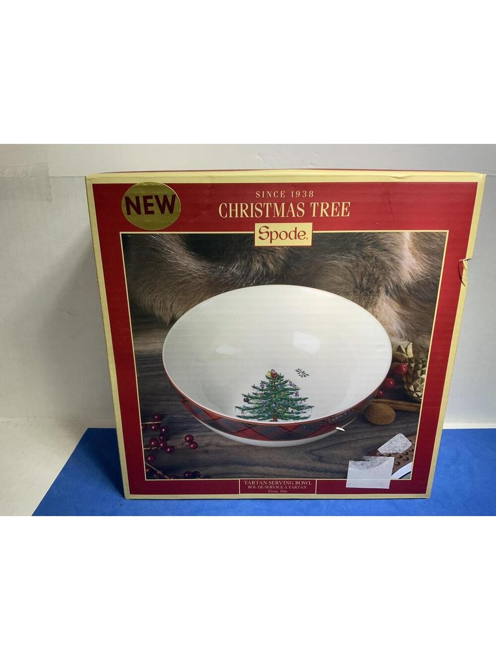 Spode Tartan Serving Bowl NWT